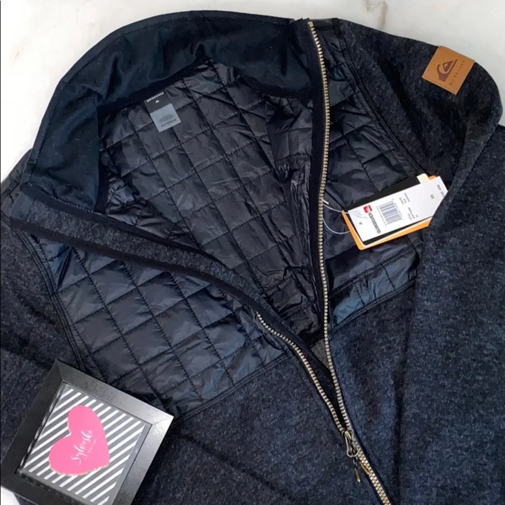 🔥Quiksilver Men's INTO The Wild Fleece Jacket NWT - Picture 9 of 9